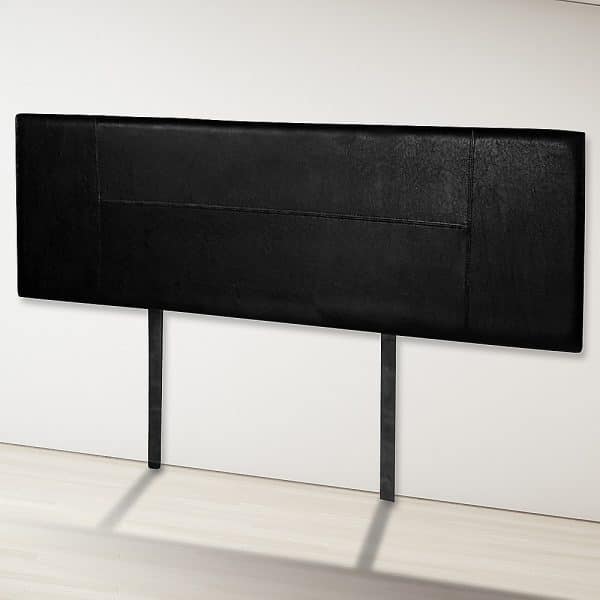 PU Leather King Bed Headboard Bedhead - Black - Image 2