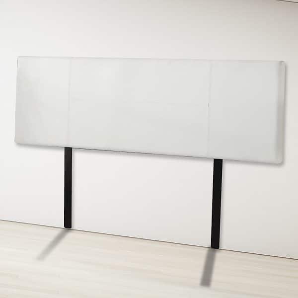 PU Leather King Bed Headboard Bedhead - White - Image 2