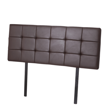 PU Leather Queen Bed Deluxe Headboard Bedhead - Brown