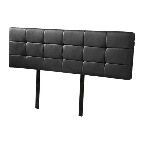 PU Leather King Bed Deluxe Headboard Bedhead - Black