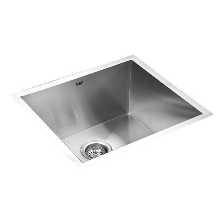 510x450mm Handmade Stainless Steel Undermount / Topmount Kitchen Laundry Sink with Waste