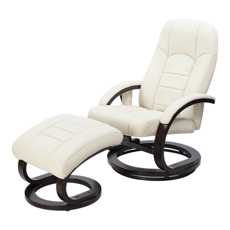 PU Leather Deluxe Massage Chair Recliner Ottoman Lounge Remote