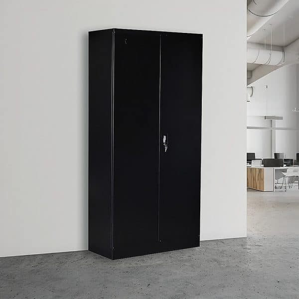 Two-Door Shelf Office Gym Filing Storage Locker Cabinet Safe - Image 2