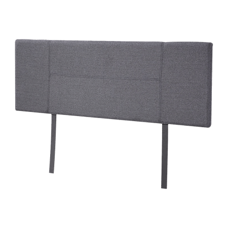 Linen Fabric Double Bed Headboard Bedhead - Grey