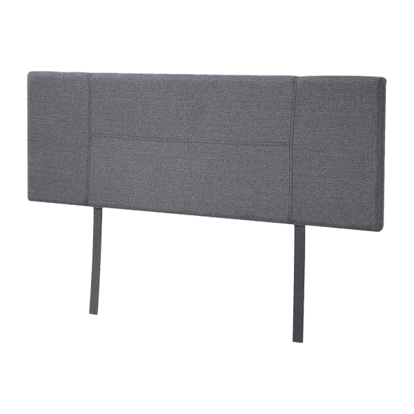 Linen Fabric Double Bed Headboard Bedhead - Grey