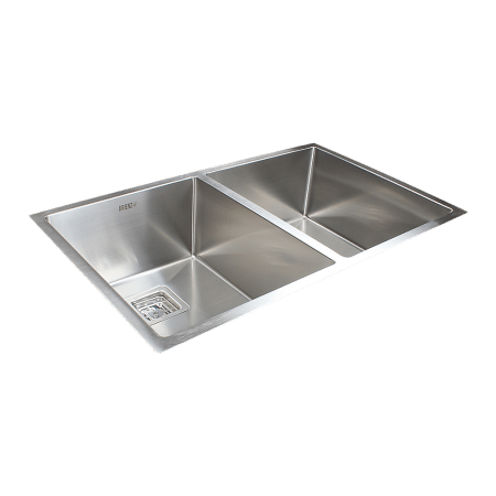 835x505mm Handmade 1.5mm Stainless Steel Undermount / Topmount Kitchen Sink with Square Waste