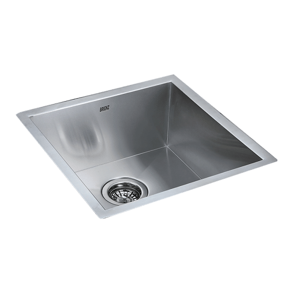 440x440mm Handmade Stainless Steel Undermount / Topmount Kitchen Laundry Sink with Waste