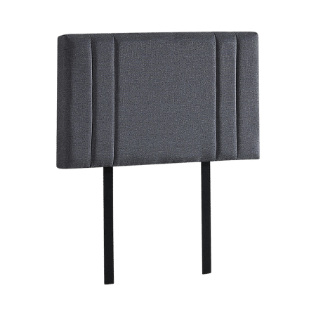Linen Fabric Single Bed Deluxe Headboard Bedhead - Grey