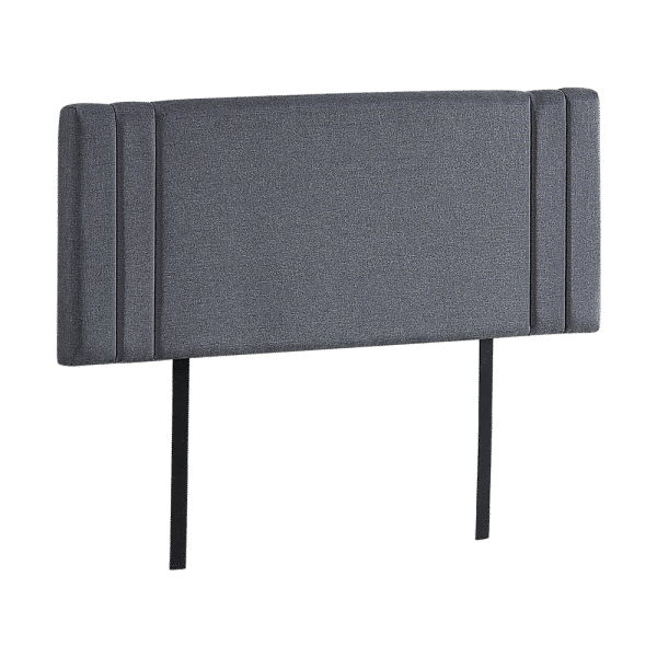 Linen Fabric Double Bed Deluxe Headboard Bedhead - Grey