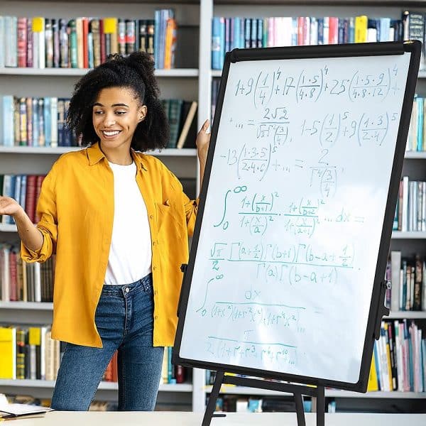 60 x 90cm Magnetic Writing Whiteboard Dry Erase w/ Height Adjustable Tripod Stand - Image 2