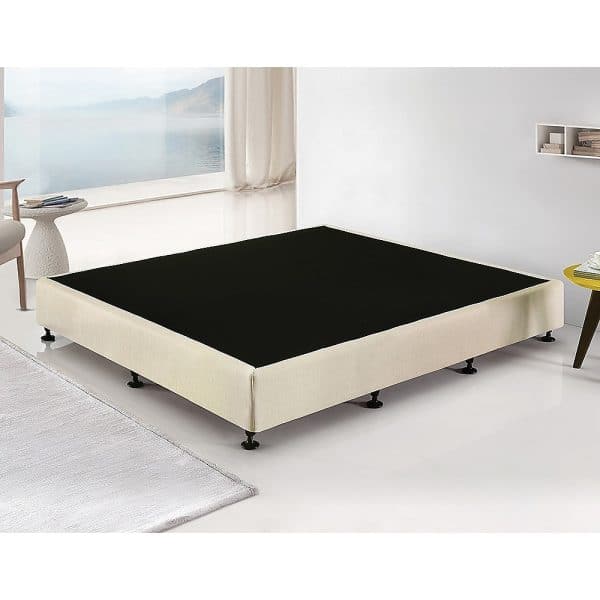 Palermo King Ensemble Bed Base Platinum Natural Sand Linen Fabric - Image 2