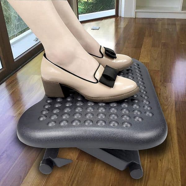 Footrest Under Desk Foot / Leg Rest for Office Chair Ergonomic Computer Plastic - Image 2