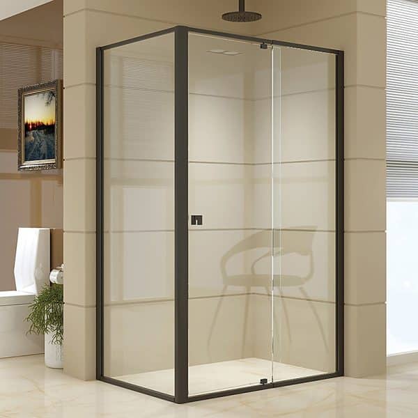 Semi Frameless Shower Screen (114~122)x 195cm & (77~80)x 195cm Side AS/NZS Glass - Image 2