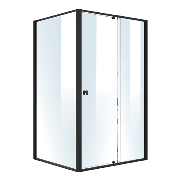 Semi Frameless Shower Screen (114~122)x 195cm & (98~101)x195cm Side AS/NZS Glass