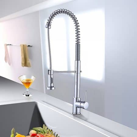 Basin Mixer Pull-Out Kitchen Tap Faucet Laundry Sink - Image 2