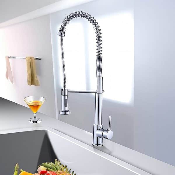 Basin Mixer Pull-Out Kitchen Tap Faucet Laundry Sink - Image 2
