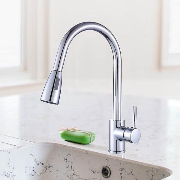 Basin Mixer Pull-Down Tap Faucet -Kitchen Laundry Bathroom Sink - Image 2