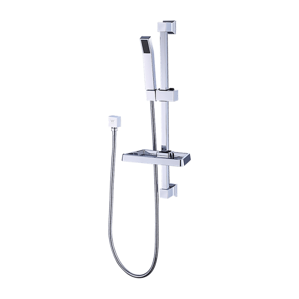 Hand Held Shower Rail Soap Dish Bathroom Set