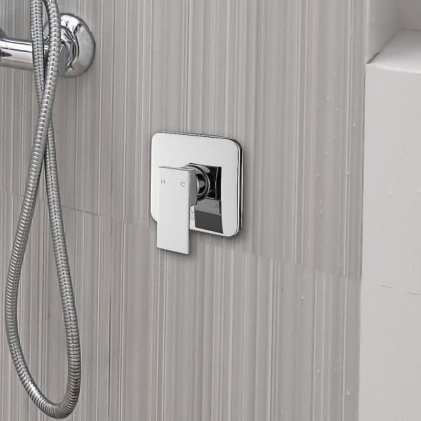 Shower Bath Mixer Tap Bathroom WATERMARK Approved - Chrome - Image 2