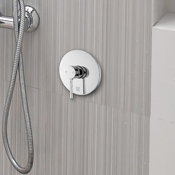 Shower Bath Mixer Tap Bathroom WATERMARK Approved - Chrome - Image 2