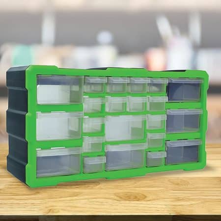 22 Multi Drawer Parts Storage Cabinet Unit Organiser Home Garage Tool Box - Image 2