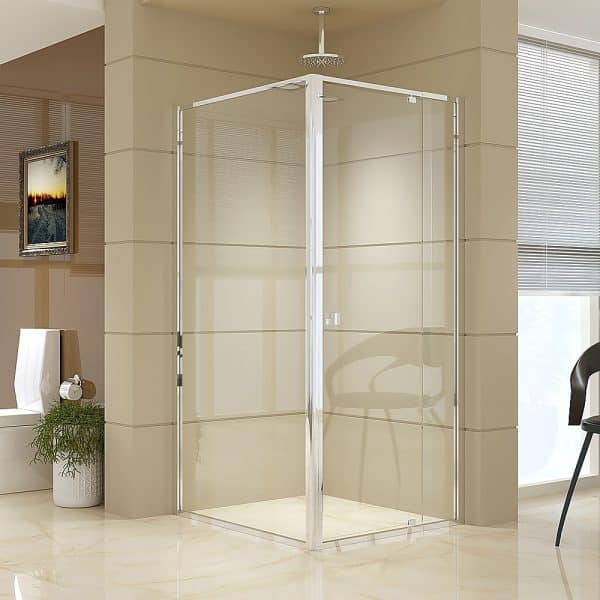 Semi Frameless Shower Screen (82~90)x 195cm & (98~101)x 195cm Side AS/NZS Glass - Image 2