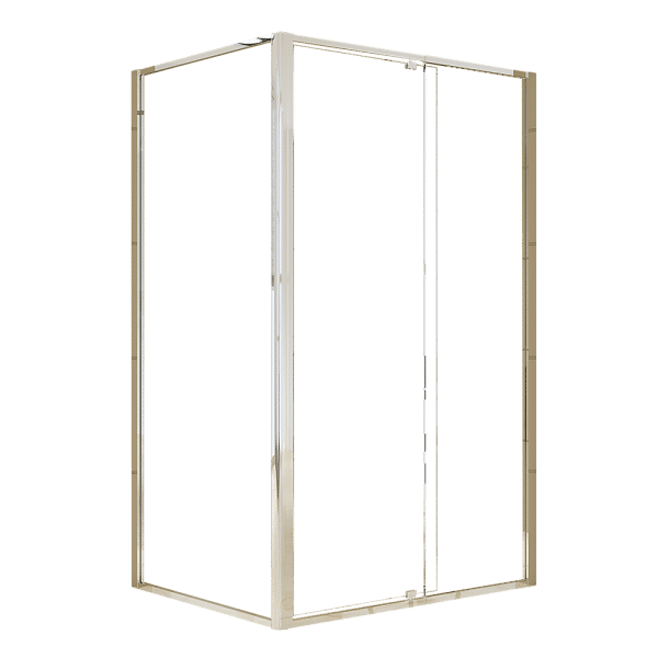Semi Frameless Shower Screen (114~122)x 195cm & (89~92)x 195cm Side AS/NZS Glass