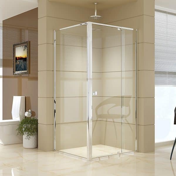 Semi Frameless Shower Screen (98~106)x 195cm & (89~92)x 195cm Side AS/NZS Glass - Image 2