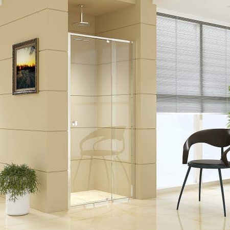 Adjustable Semi Frameless Shower Screen (98~106) x 195cm Australian Safety Glass - Image 2