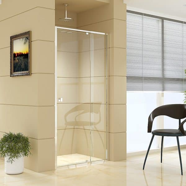 Adjustable Semi Frameless Shower Screen (98~106) x 195cm Australian Safety Glass - Image 2