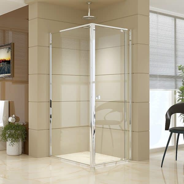 Semi Frameless Shower Screen (74~82)x 195cm & (98~101)x 195cm Side AS/NZS Glass - Image 2
