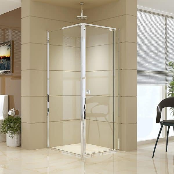 Semi Frameless Shower Screen (74~82)x 195cm & (89~92)x 195cm Side AS/NZS Glass - Image 2