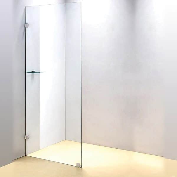 900 x 2100mm Frameless 10mm Safety Glass Shower Screen - Image 2