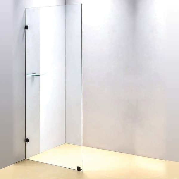 800 x 2000mm Frameless 10mm Safety Glass Shower Screen - Image 2