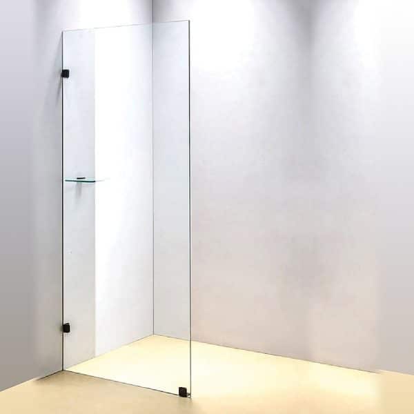 900 x 2100mm Frameless 10mm Safety Glass Shower Screen - Image 2