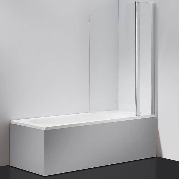 180 Degree Pivot Door 6mm Safety Glass Bath Shower Screen 1000x1400mm By Della Francesca - Image 2
