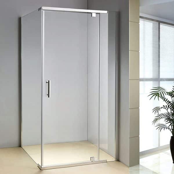 Shower Screen 1200x700x1900mm Framed Safety Glass Pivot Door By Della Francesca - Image 2