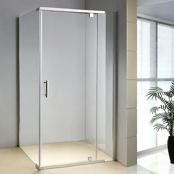 Shower Screen 1200x800x1900mm Framed Safety Glass Pivot Door By Della Francesca - Image 2