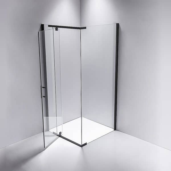 Shower Screen 1200x1000x1900mm Framed Safety Glass Pivot Door By Della Francesca - Image 2