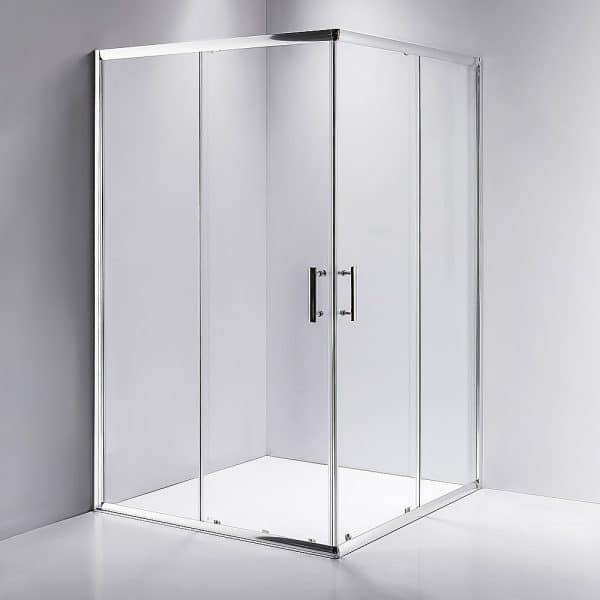 1200 x 1200mm Sliding Door Nano Safety Glass Shower Screen By Della Francesca - Image 2