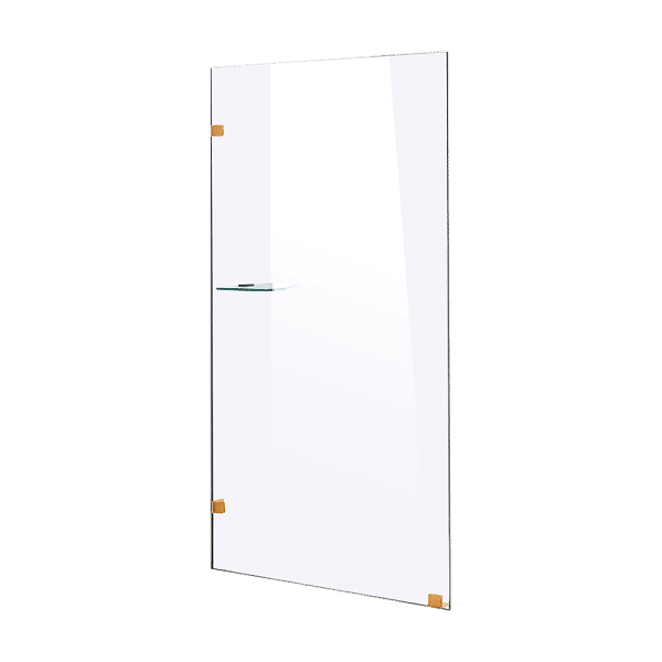 800 x 2100mm Frameless 10mm Safety Glass Shower Screen