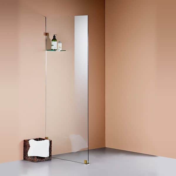 900 x 2100mm Frameless 10mm Safety Glass Shower Screen - Image 2
