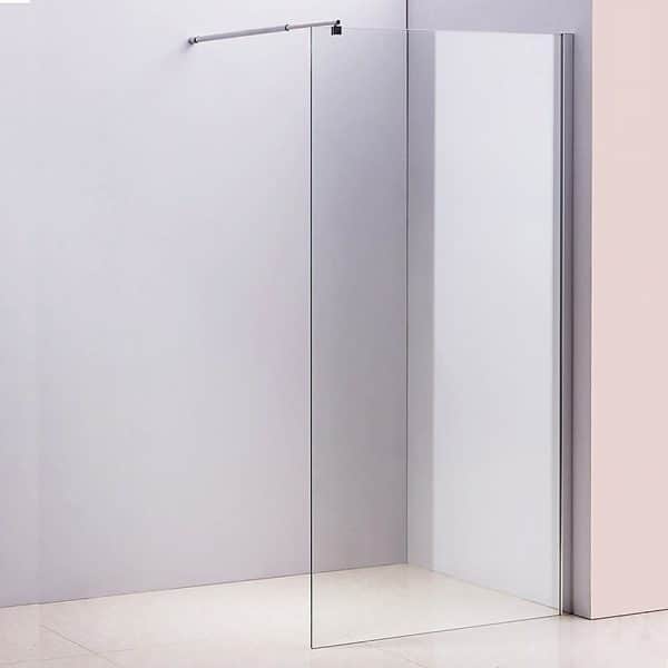 1100 x 2000mm Frameless 10mm Safety Glass Shower Screen - Image 2