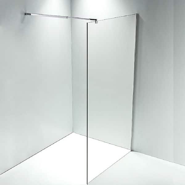 1000 x 2100mm Frameless 10mm Safety Glass Shower Screen - Image 2