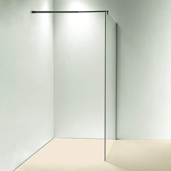 1100 x 2100mm Frameless 10mm Safety Glass Shower Screen - Image 2