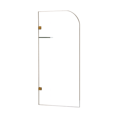 700 x 1450mm Frameless Bath Panel 10mm Glass Shower Screen By Della Francesca
