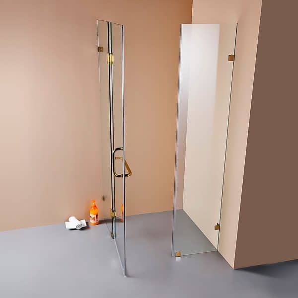 900 x 900mm Frameless 10mm Glass Shower Screen By Della Francesca - Image 2