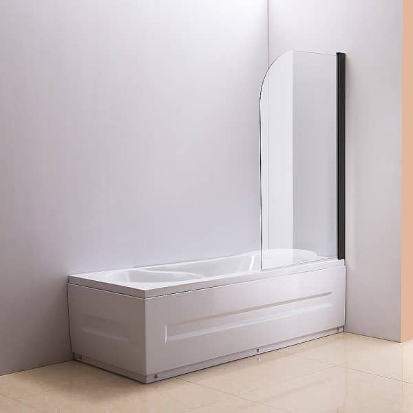 180 Degree Pivot Door 6mm Safety Glass Bath Shower Screen 800x1400mm By Della Francesca - Image 2