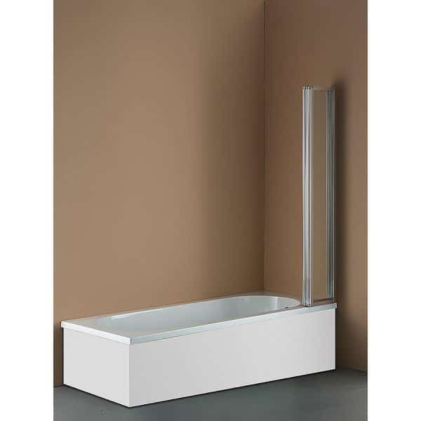 4 Fold Chrome Folding Bath Shower Screen Door Panel 1000 x 1400mm - Image 2