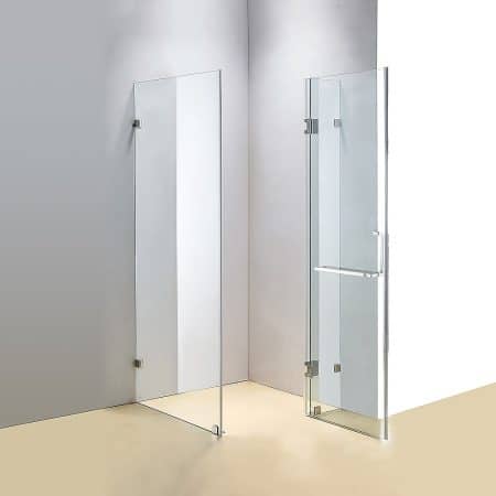 1200 x 900mm Frameless 10mm Glass Shower Screen By Della Francesca - Image 2